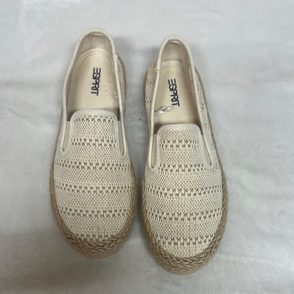 Esprit Nadine Cream Espadrille Slip-Ons - Picture 1 of 9
